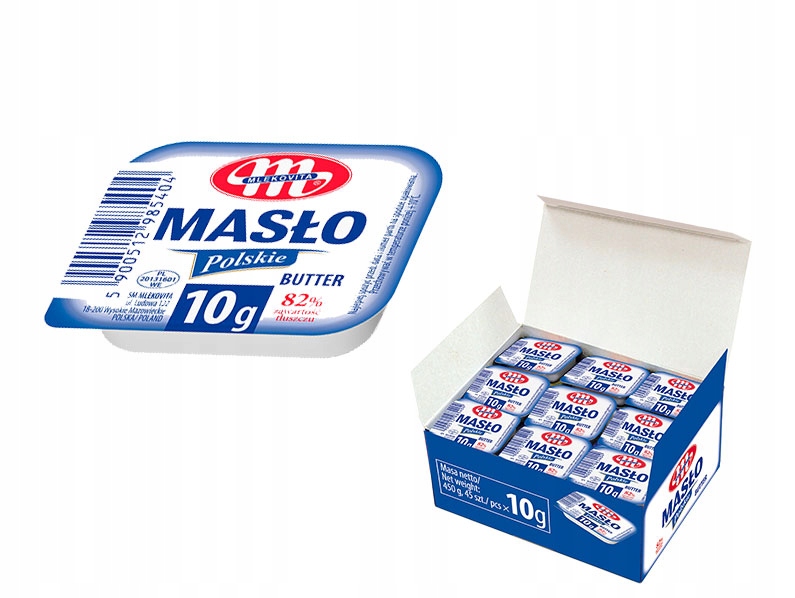 Masło 82% mini Mlekovita 10g x 270 szt 2,7 kg