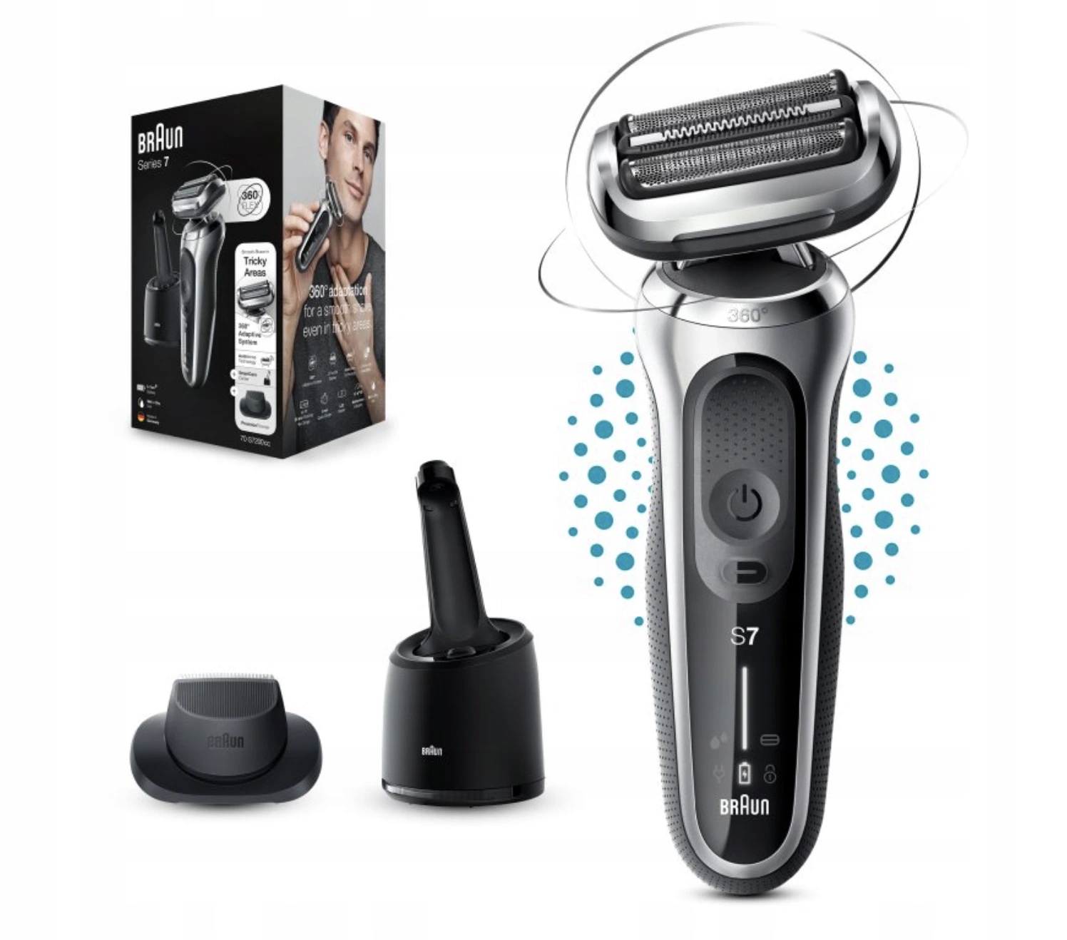 Braun Series 7 71-S7200cc Wet&Dry Silver