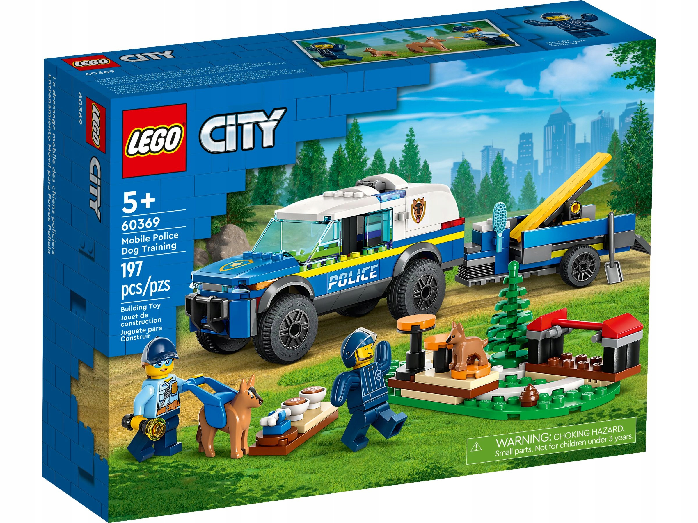 LEGO CITY 60369 SZKOLENIE PSÓW POLICYJNYCH W TERENIE