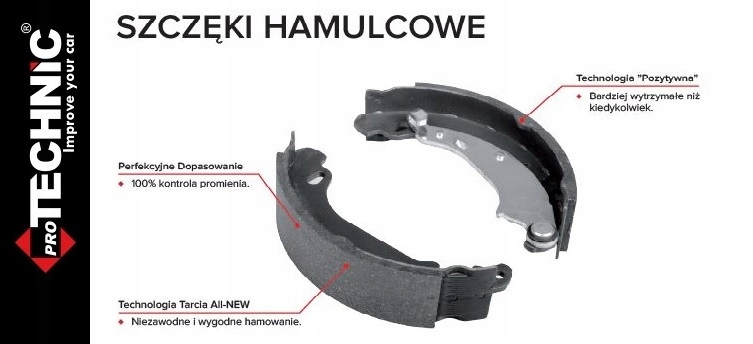 PROTECHNIC PRS0458 szczęki hamulcowe Producent części Protechnic
