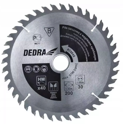 

Piła Tarczowa Do Drewna 60Z ŚR.185*20MM Dedra