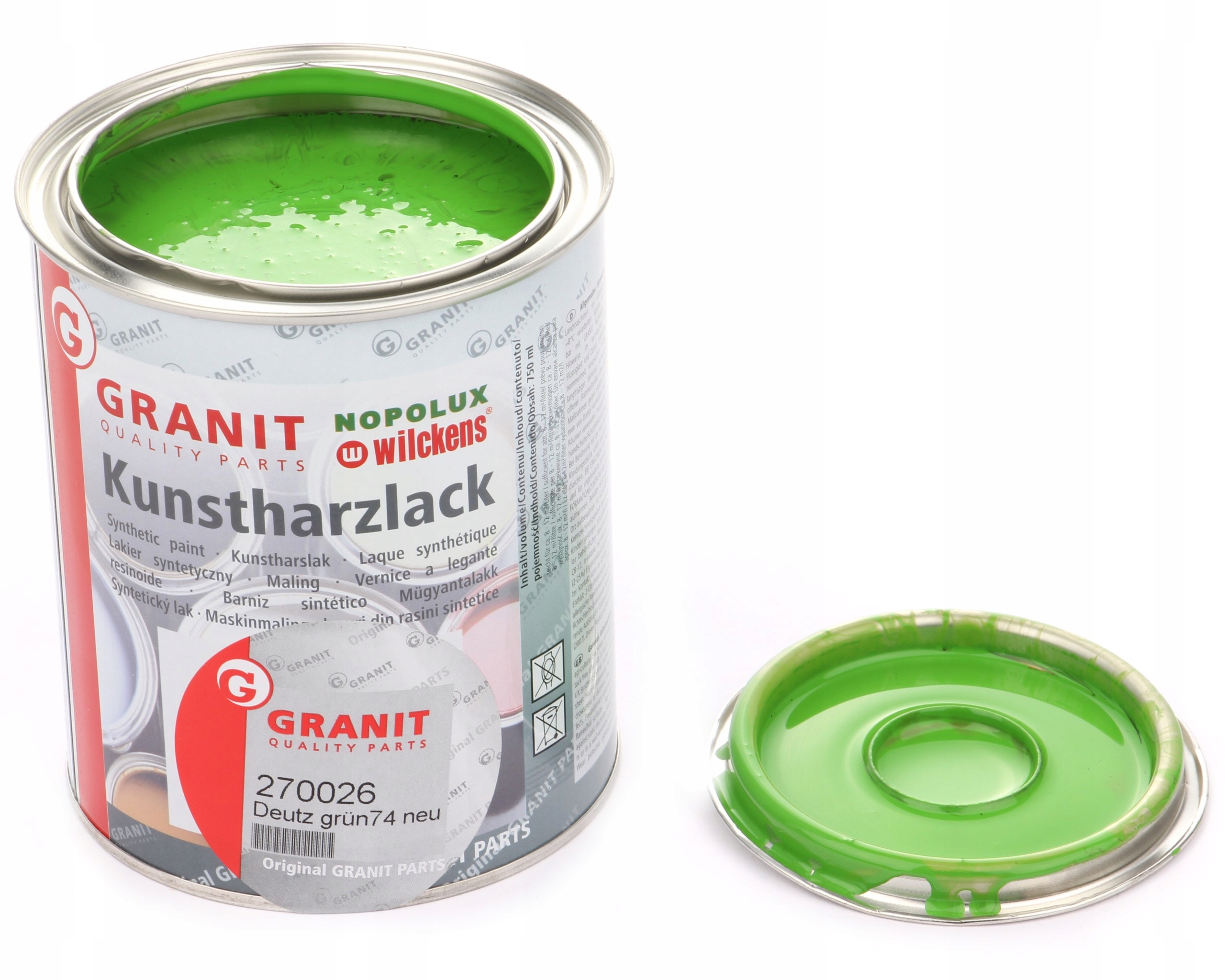 lak, barva strojů Ral 6018 2,5l Wilckens Granit