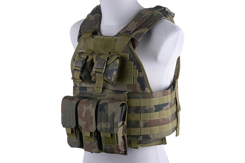 Balistická taktická vesta Gfc Plate Carrier vz. 93 Pantera Pl Woodland