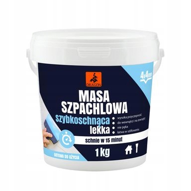 

Masa Szpachlowa Szybkoschnąca Lekka 1 kg Dragon