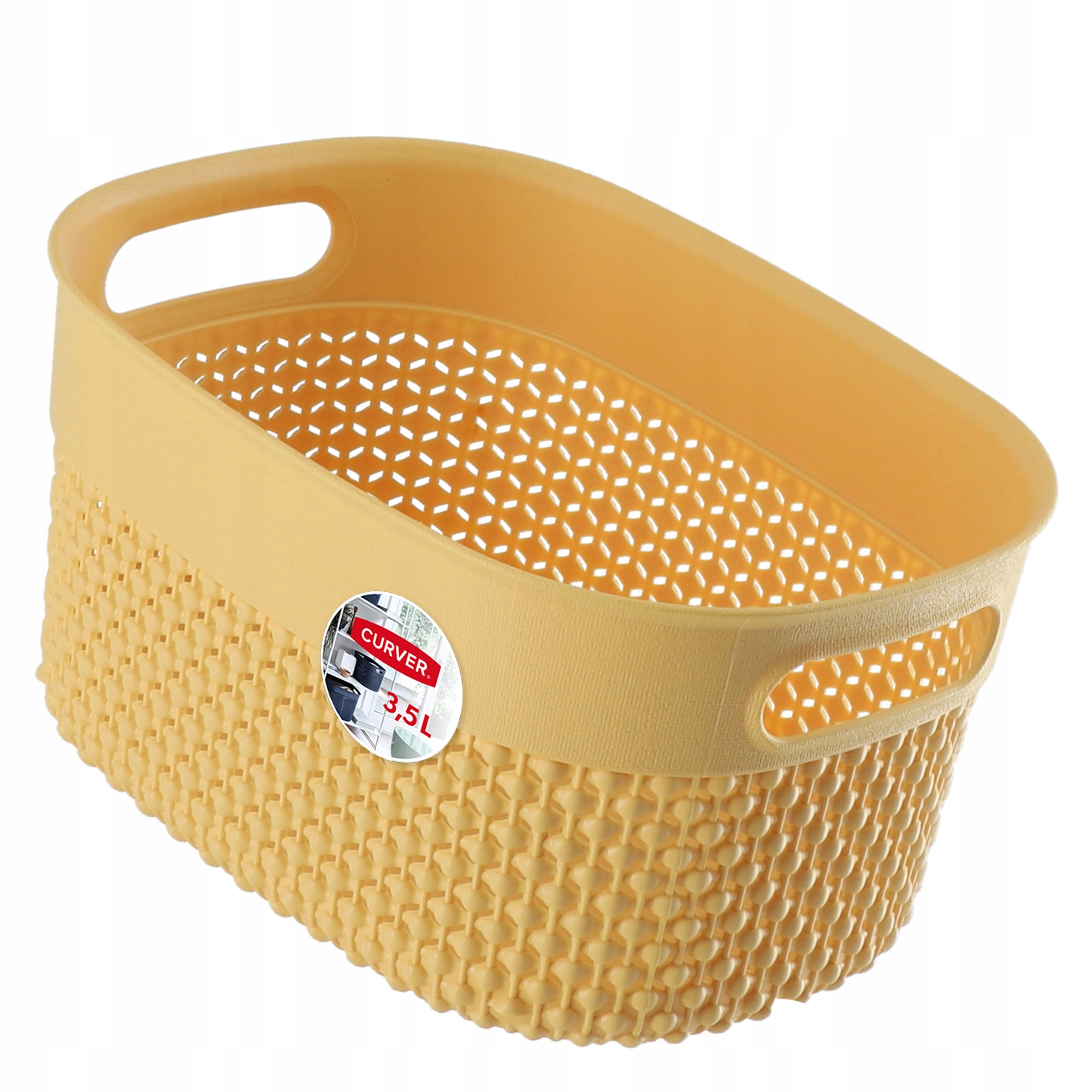 

Curver Pojemnik Koszyk 3,5L Organizer Żółty Eko
