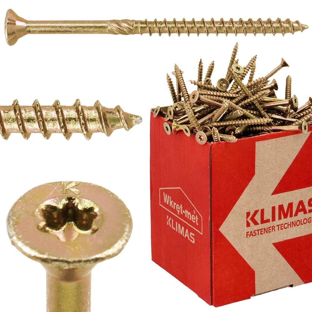 

Wkręty ciesielskie do drewna Torx 4,5x70 250szt