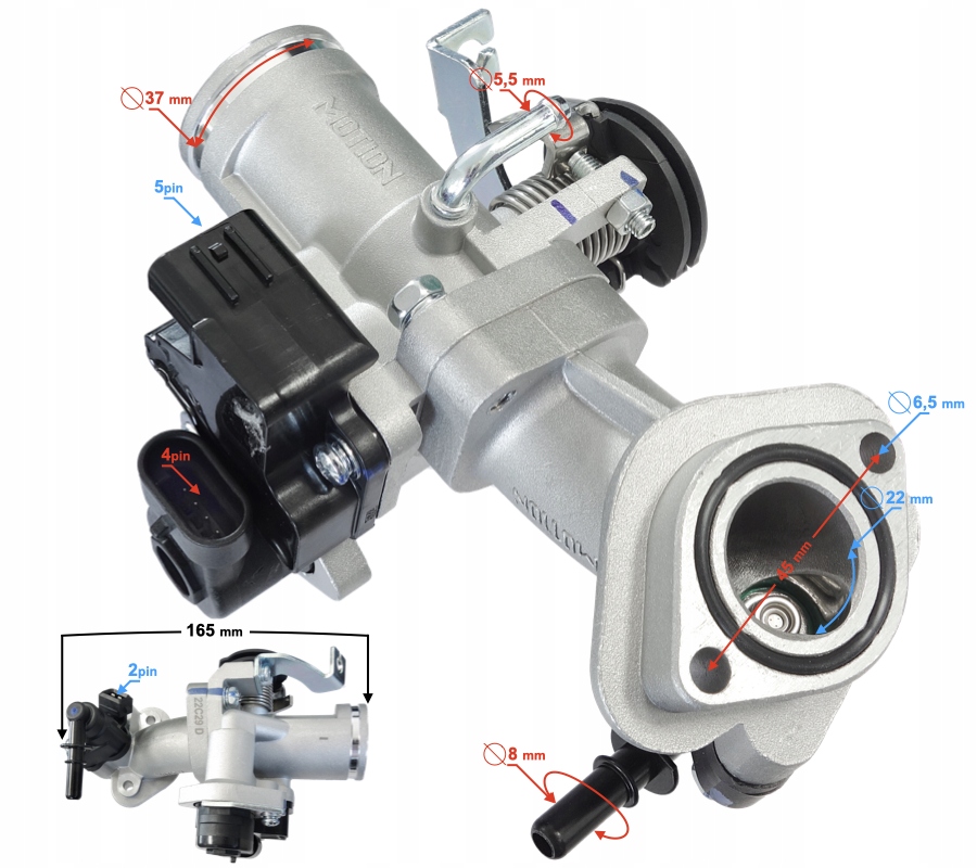 Układ wtryskowy Falcon 125 (E5) Dopasowanie do pojazdu produkt dedykowany