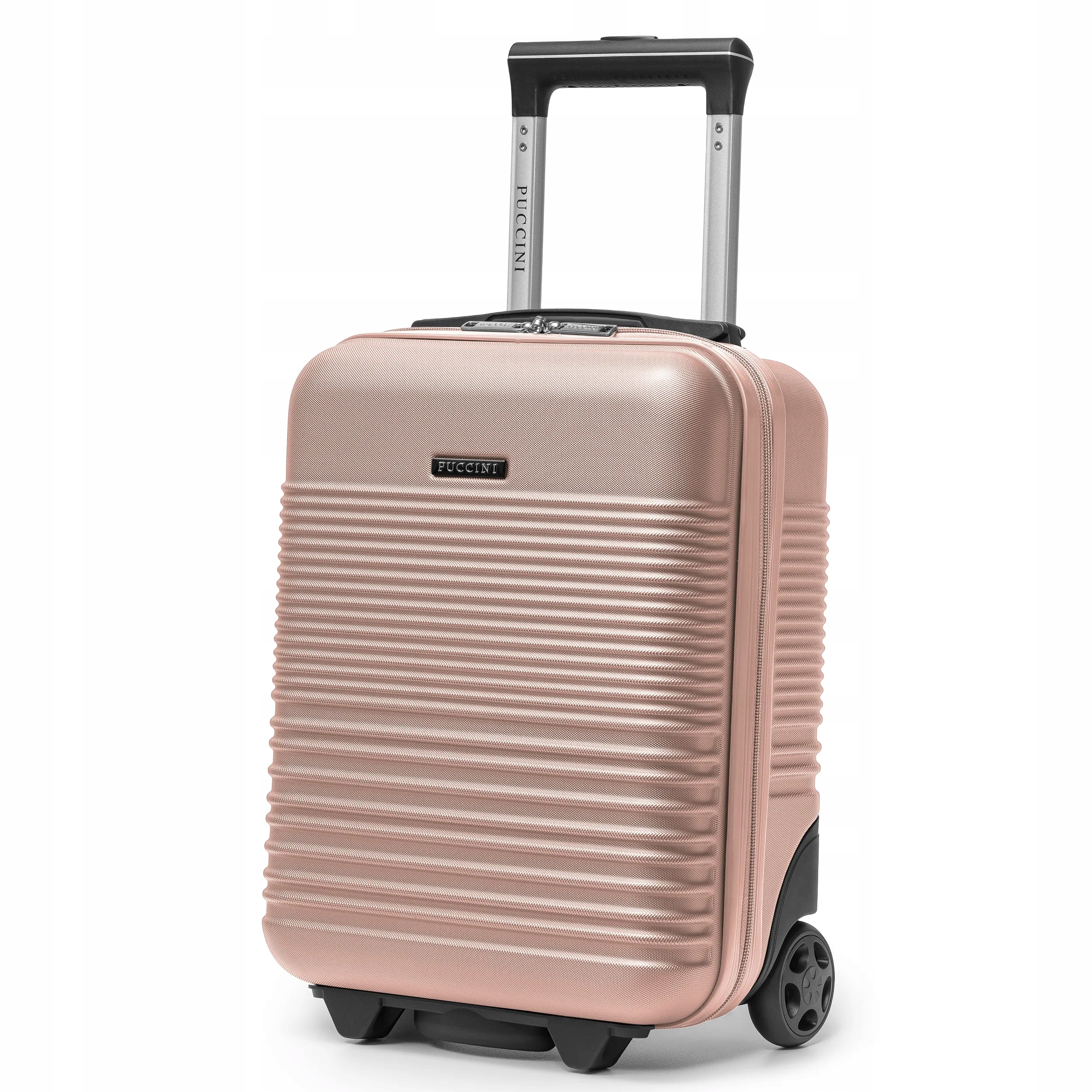 Puccini Walizka Kabinowa Mała Ryanair Wizzair Na Kółkach Różowa ABS028D-3C