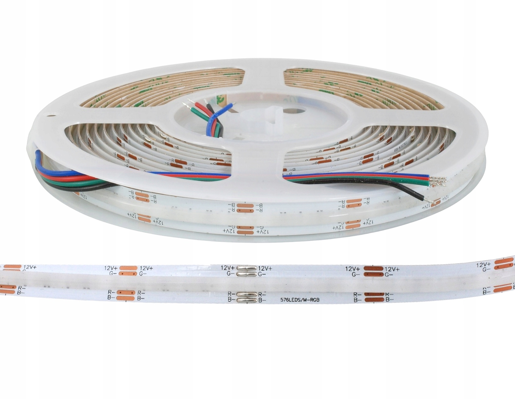 Rgb Led Pásek Barevný Cob 576 5,0 m, DC 12 V, TC-COB-RGB576-12 Talvico