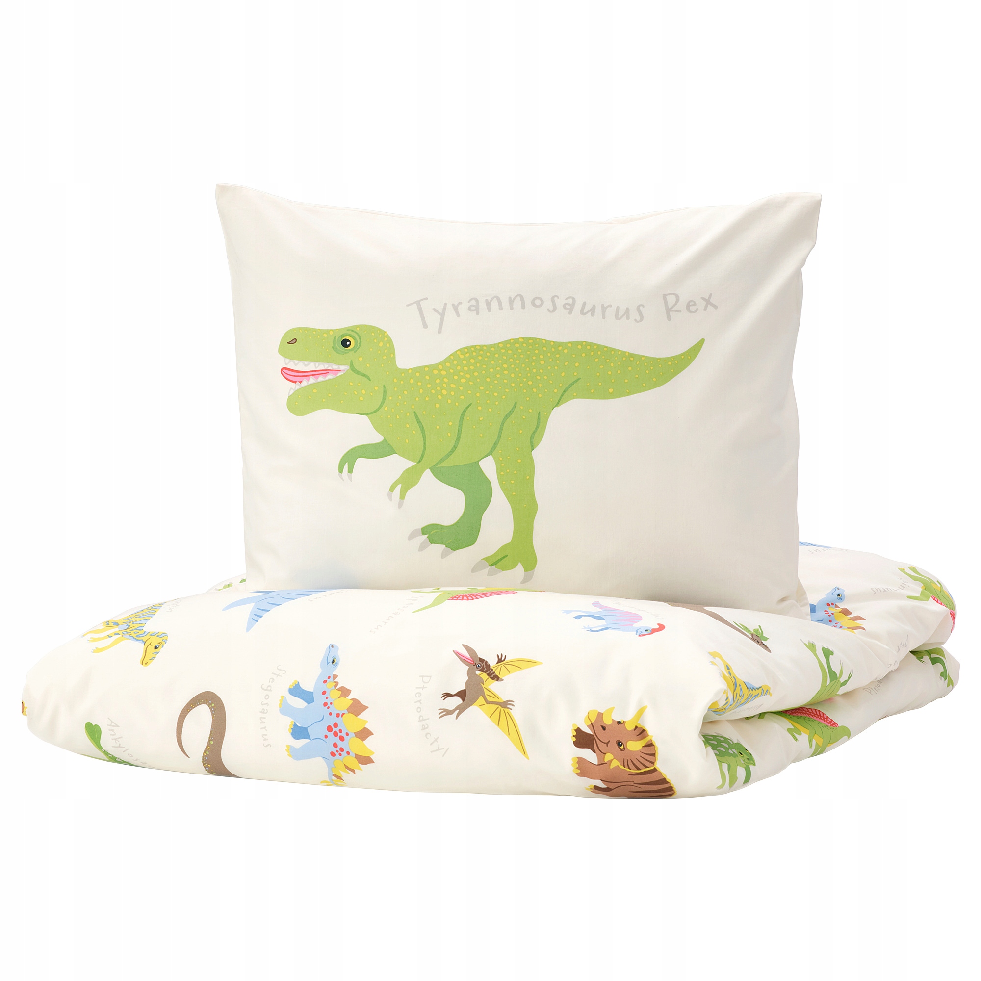 Ikea Jattelik Pościel, dinozaur, 150x200/50x60cm