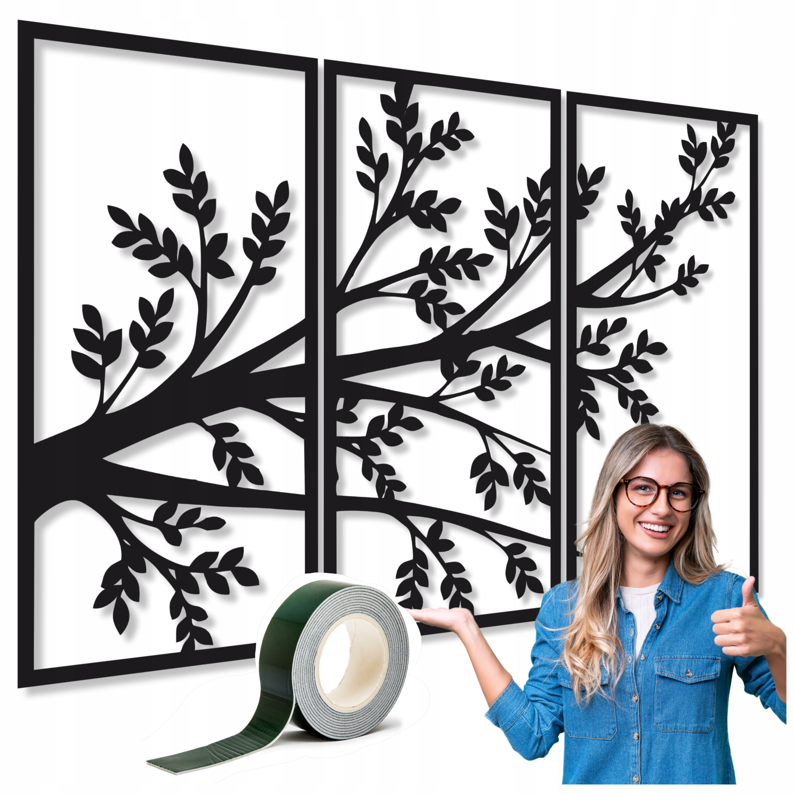 Obrazy Do Obývacího Pokoje Nástěnné Panely Dekorace 120cm XL Obraz Ažurový Strom XXL