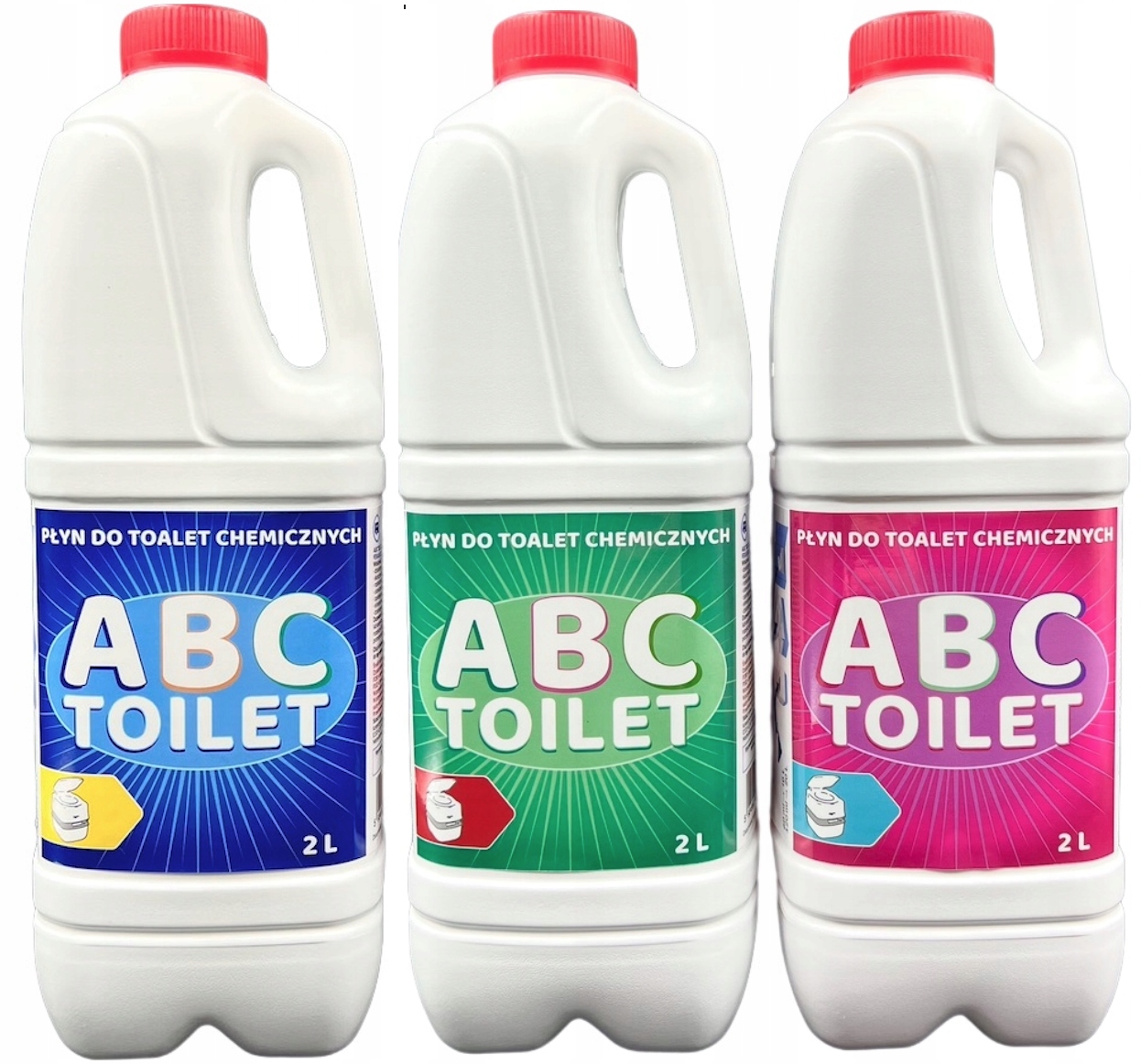 PŁYNY DO TOALET TURYSTYCZNYCH KONCENTRAT ZESTAW 6L ABC TOILET