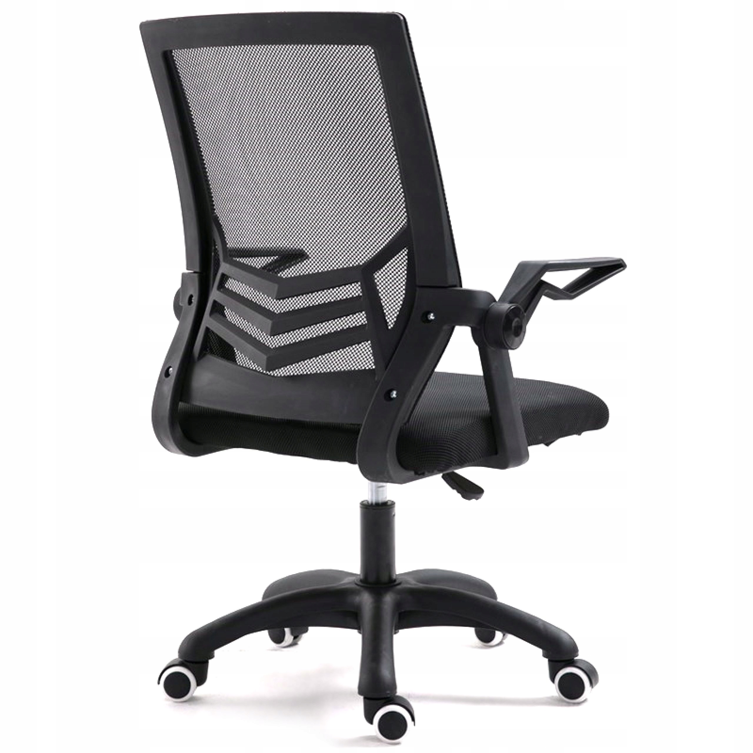 Ergonomická otočná kancelárska stolička, sieťovaná stolička čierna