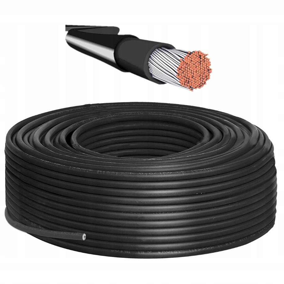 Kabel Przewód Solarny 6mm 1000V Kompatybilny Z MC4 25m Fotowoltaika Pv