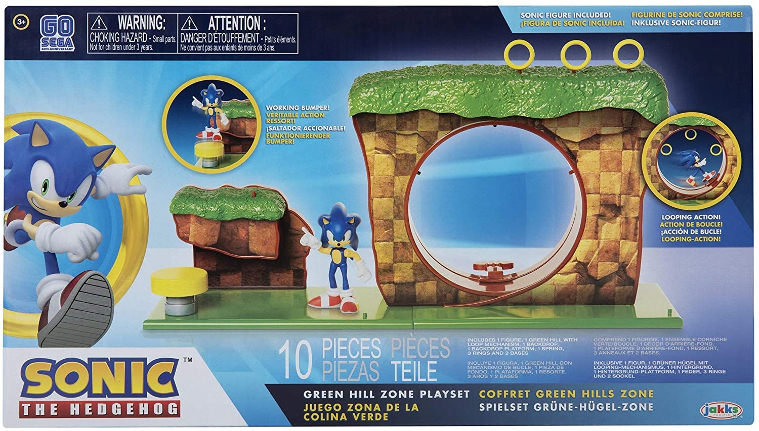 Sonic Green Hill Sada Figurek Jako Originál