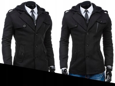 80 HEDGE MODNY PŁASZCZ MĘSKI S