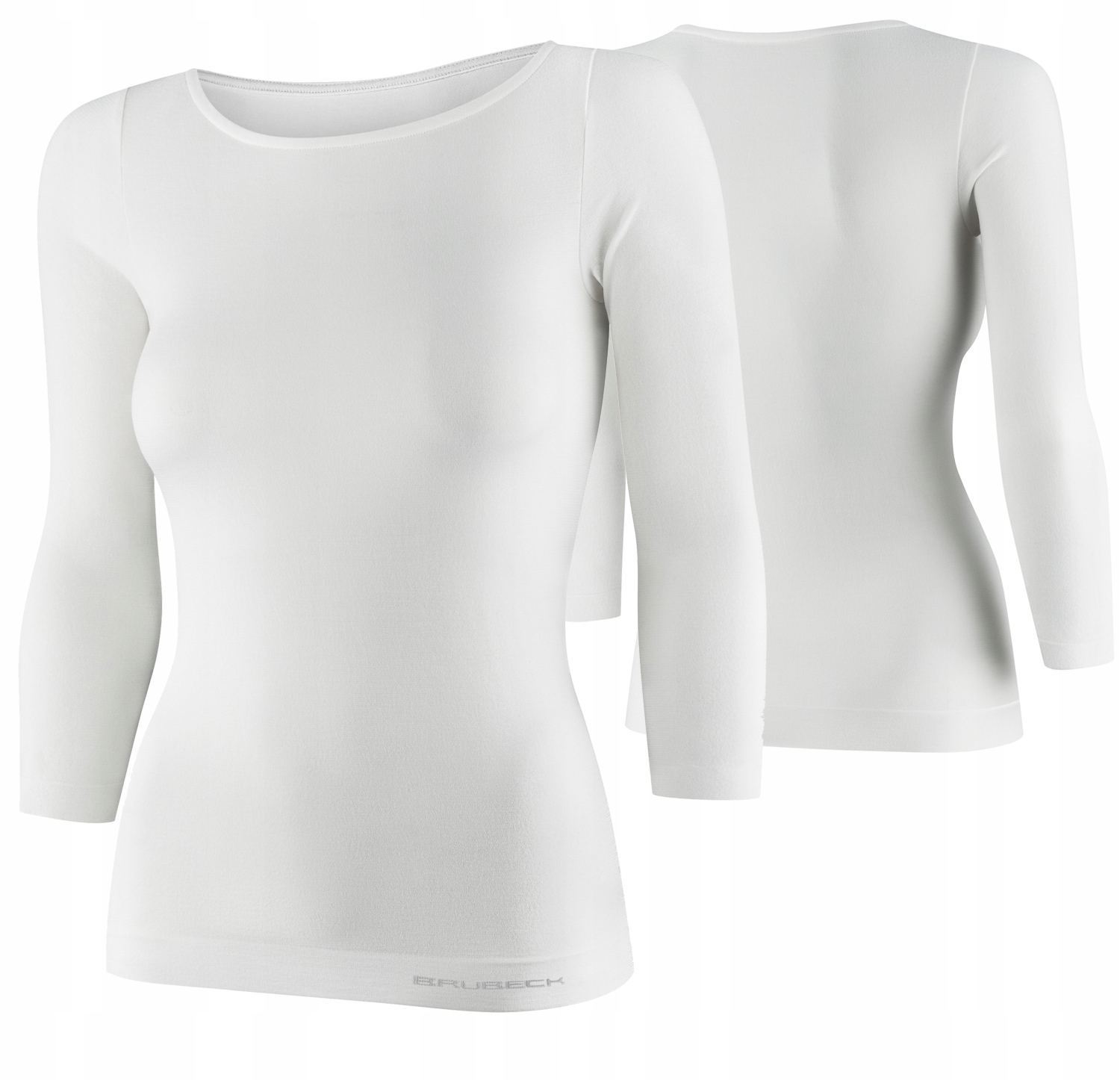 BRUBECK DAMSKA KOSZULKA RĘKAW 3/4 COMFORT MERINO KREMOWY L 2024