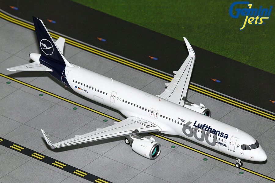 Model letadla Airbus A321neo Lufthansa 1:200 D-aieq 600th Gemini