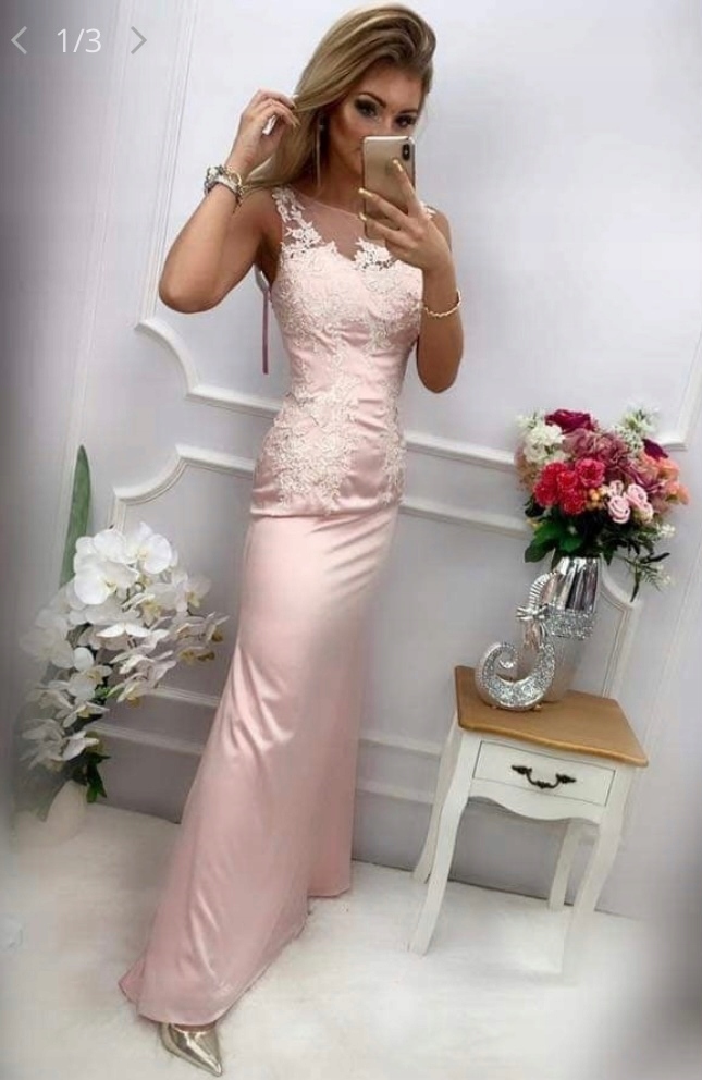 Večerní šaty růžové Velikost 38 Polská Výroba