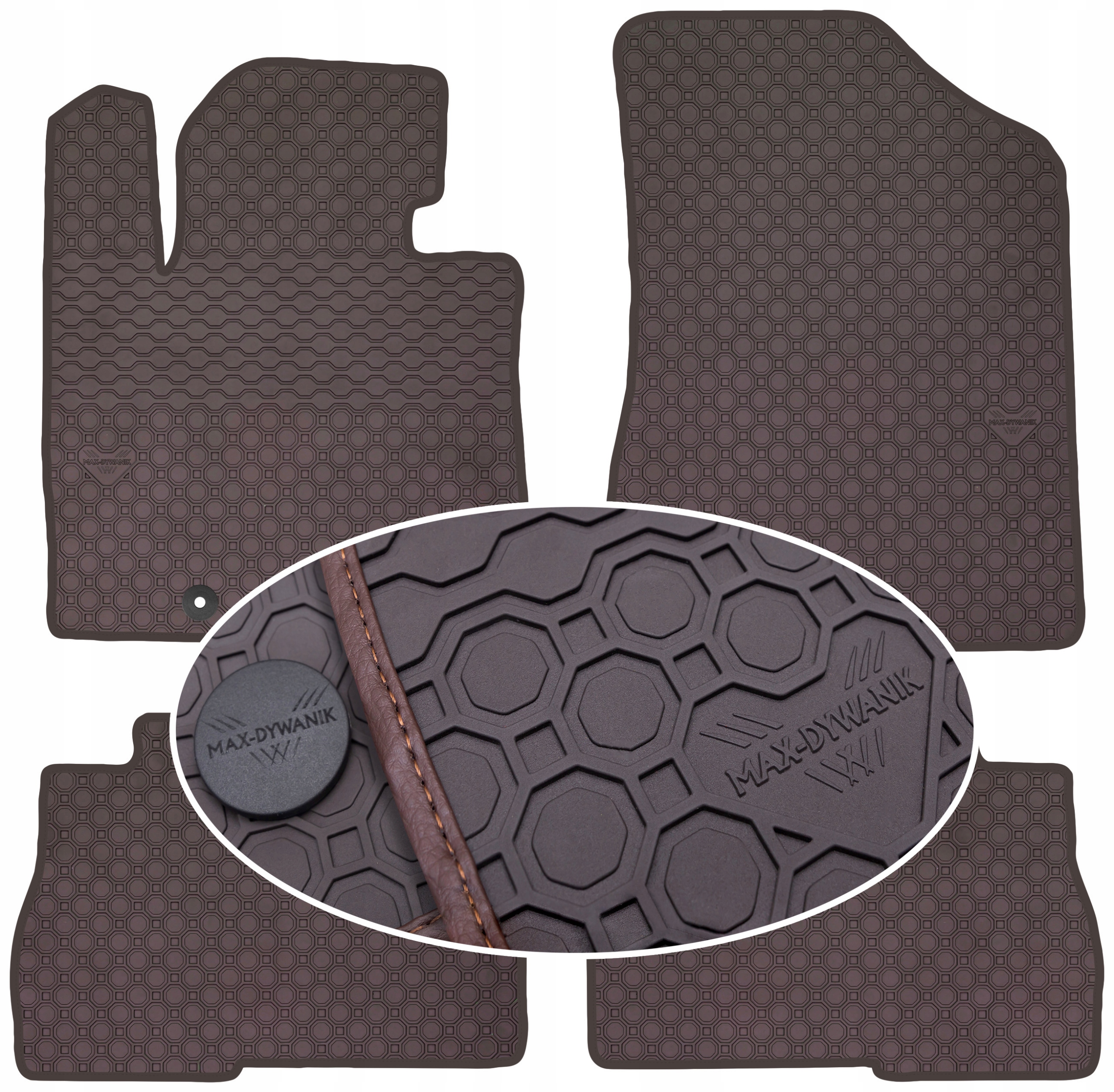 Hyundai Santa Fe III 12-15 Koberce Bronzové