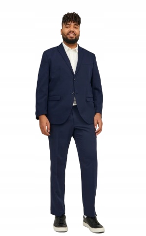 Jack & Jones Pánský Oblek Tmavě Modrý Velká Velikost 62 J_c
