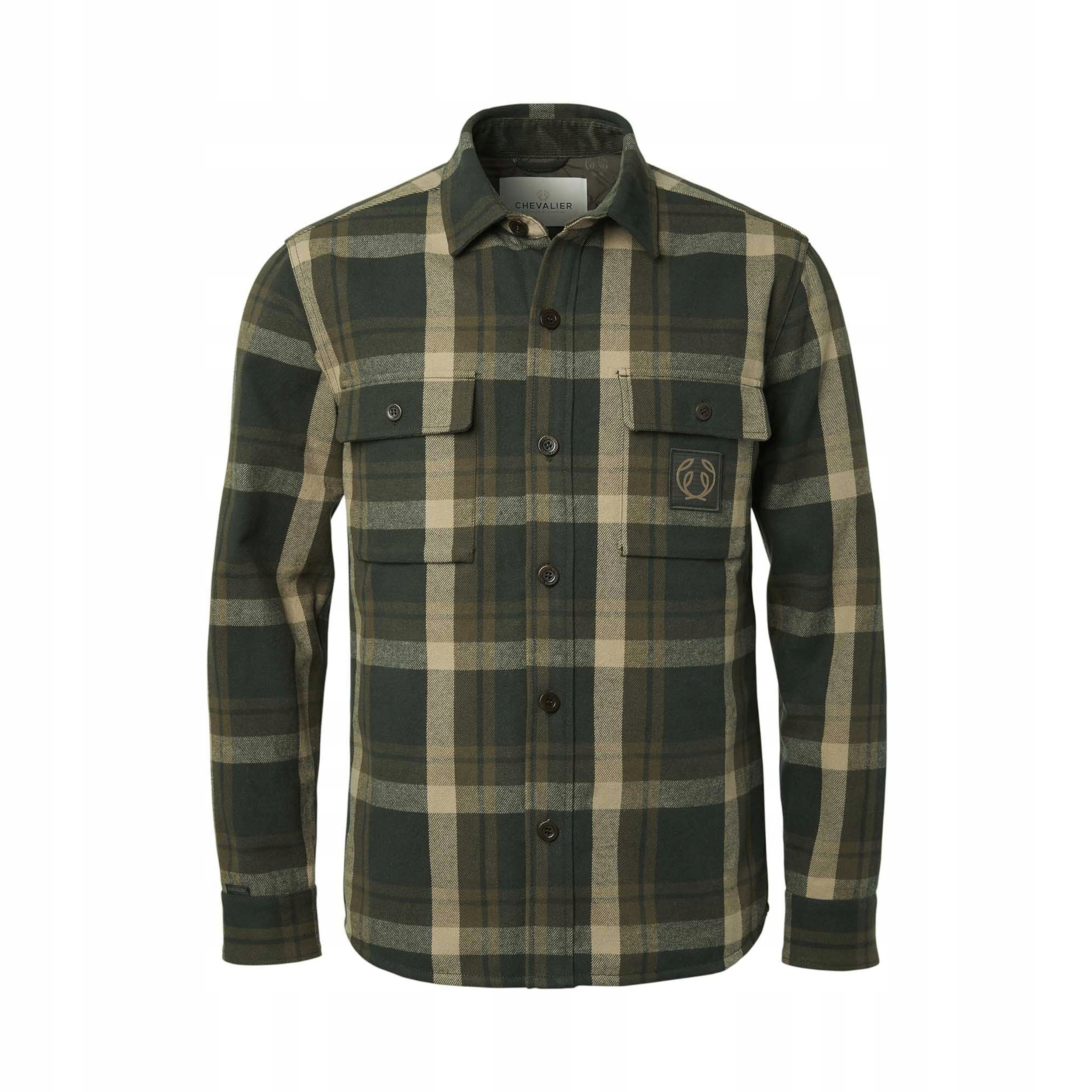 Kurtka koszulowa męska Chevalier Axe Green Checked M