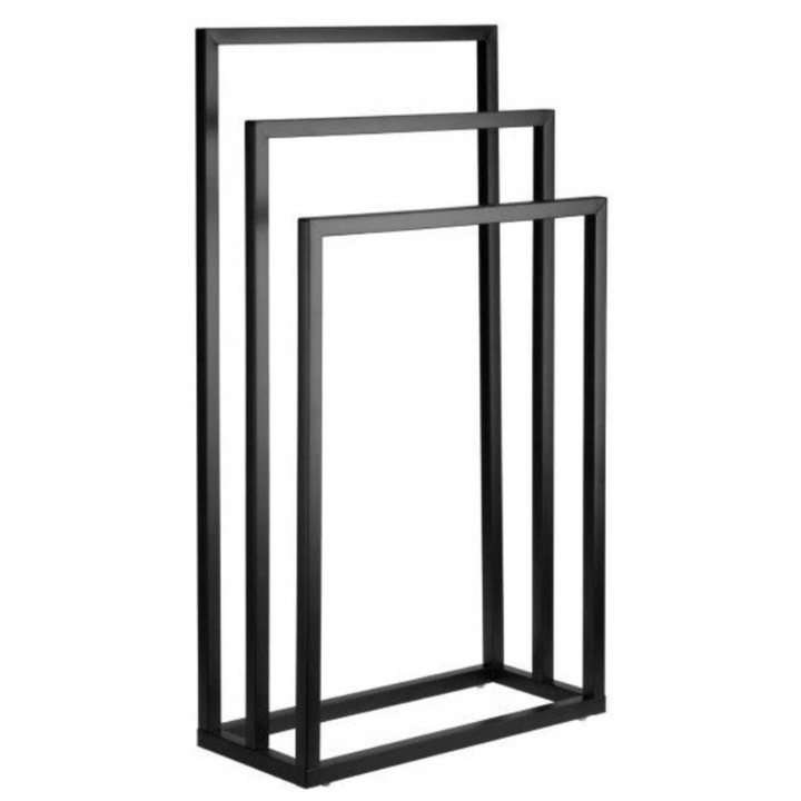 WIESZAK STOJAK NA RĘCZNIKI LOFT INDUSTRIALNY BLACK Kolor mebla czarny