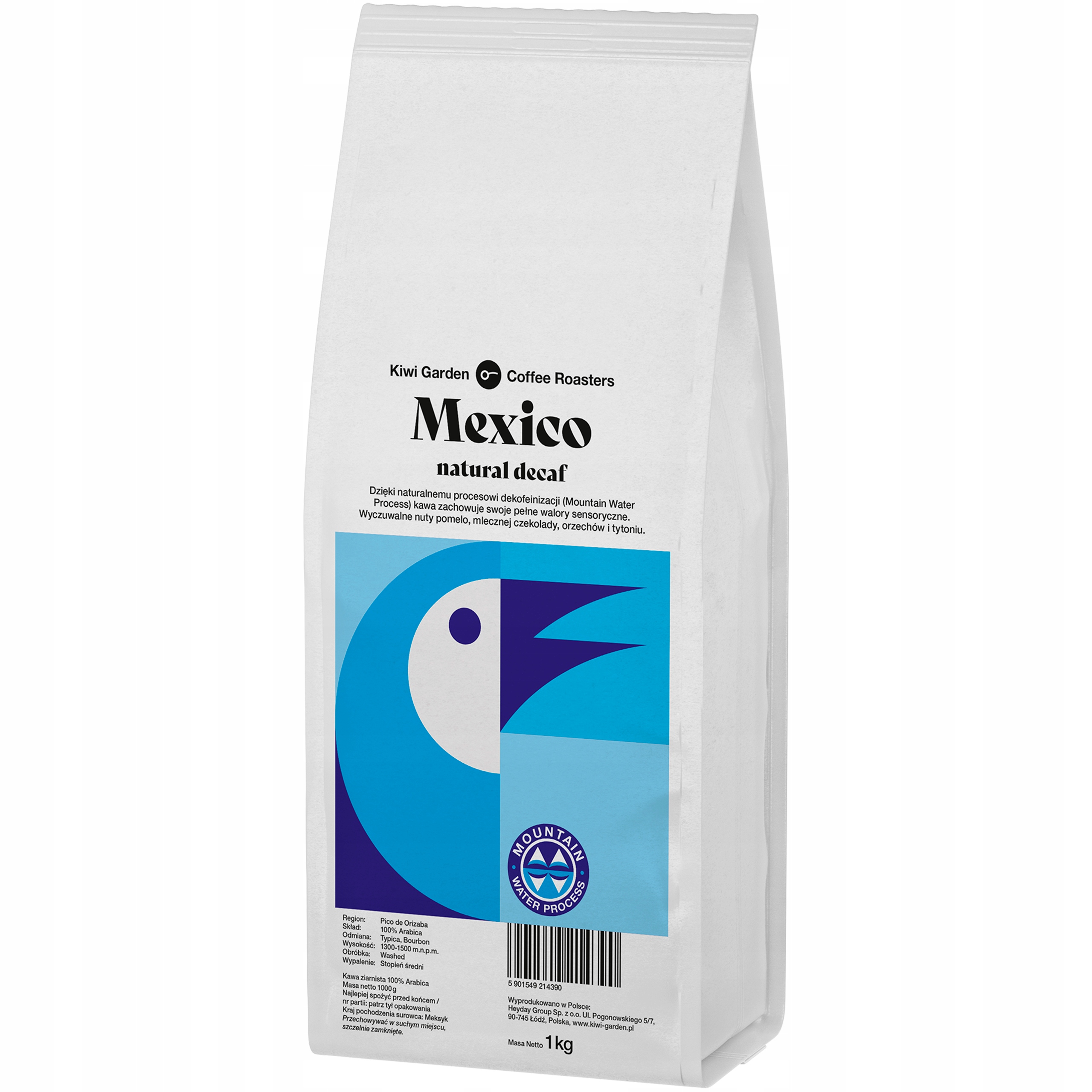 Kawa Bezkofeinowa 100% Arabica Specialty Kawa Meksyk Ziarnista do Ekspresu