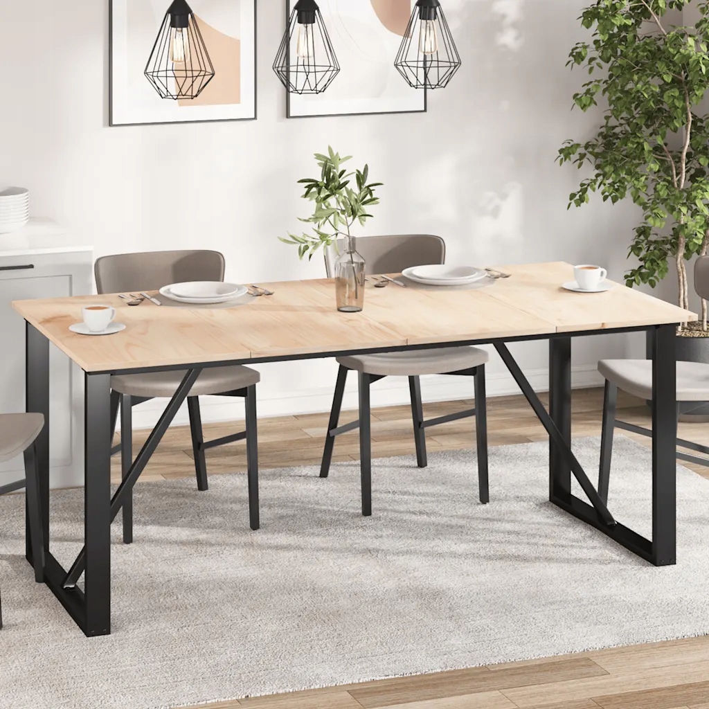 Stolní desky 4 ks 90x45x1,7 cm obdélníkové masivní borové dřevo Hnědá 84742