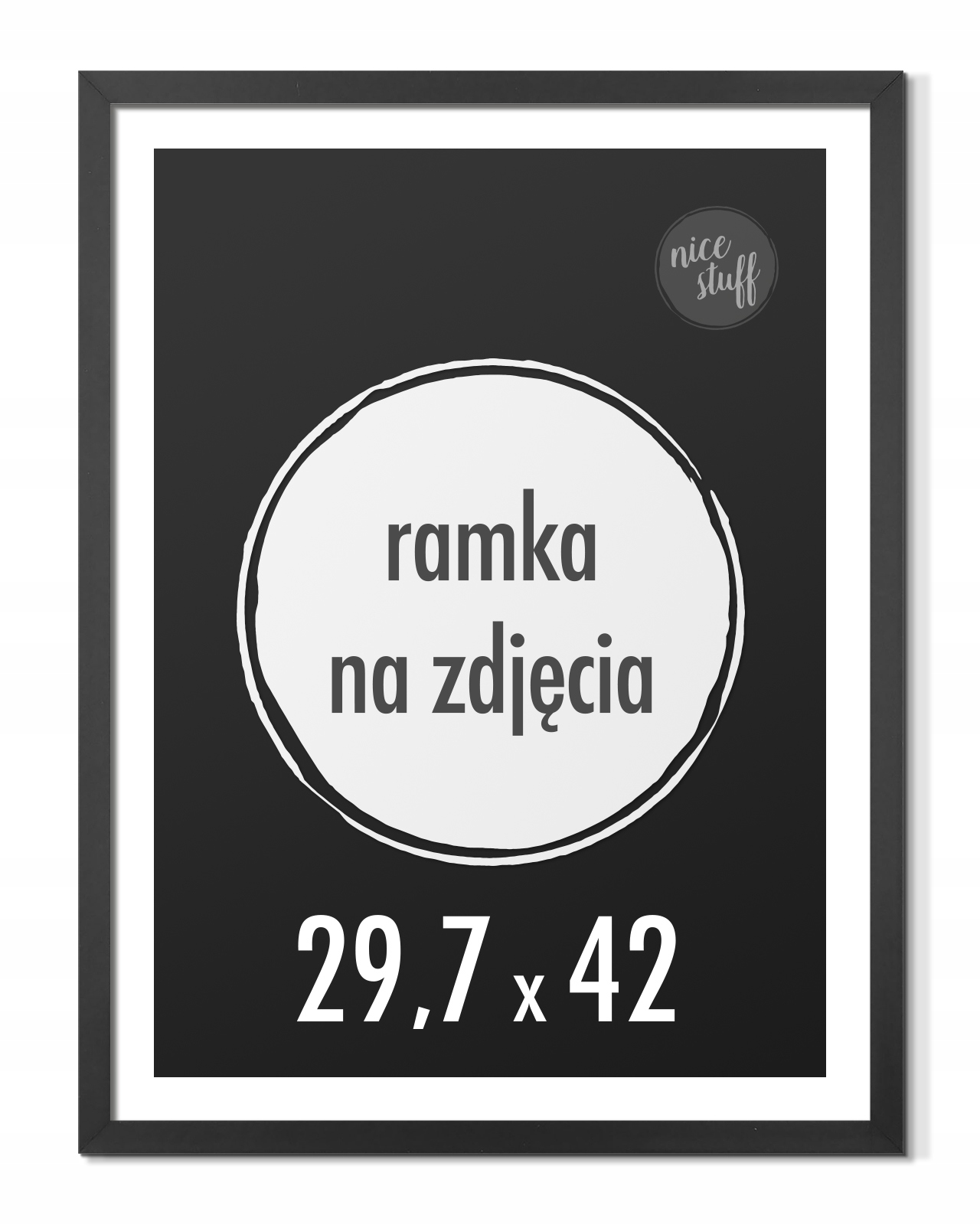 

Ramka na zdjęcia 29,7x42 A3 Ramki 42x29,7 czarna