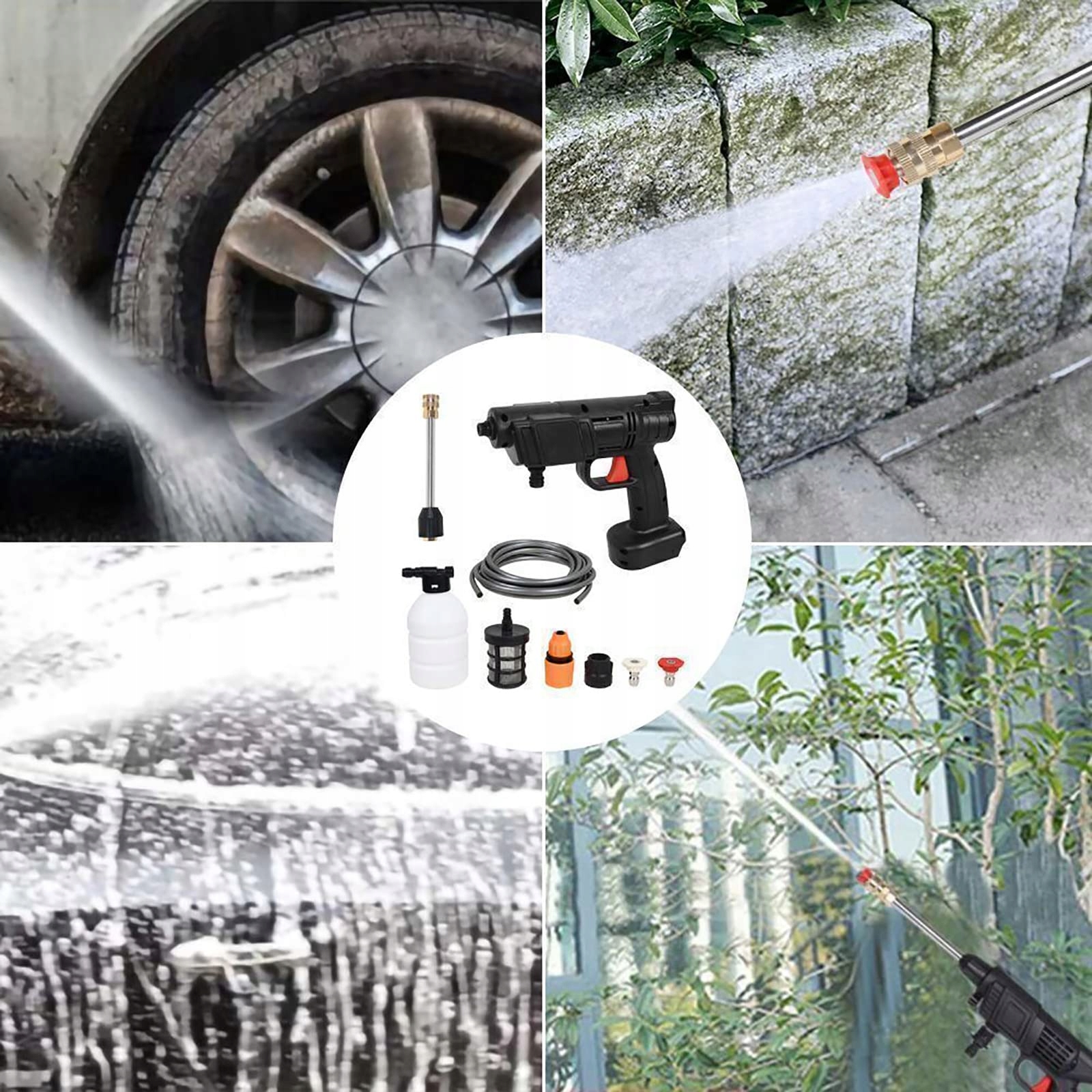 PRZENOŚNA PISTOLET NATRYSKOWY WODA MYJKA CIŚNIENIOWA DO PODLEWANIA KWIATÓW Przeznaczenie do użytku domowego