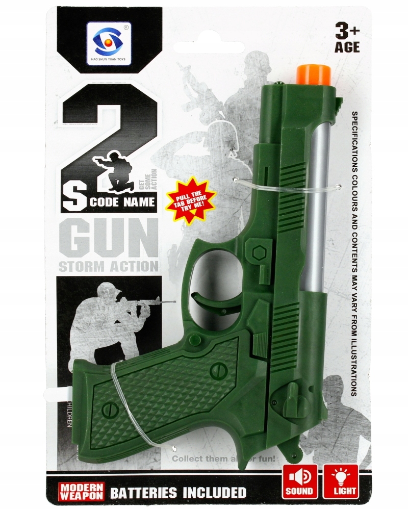 PISTOLET POLICYJNY ŚWIATŁO ODGŁOSY STRZELANIA Certyfikaty, opinie, atesty CE