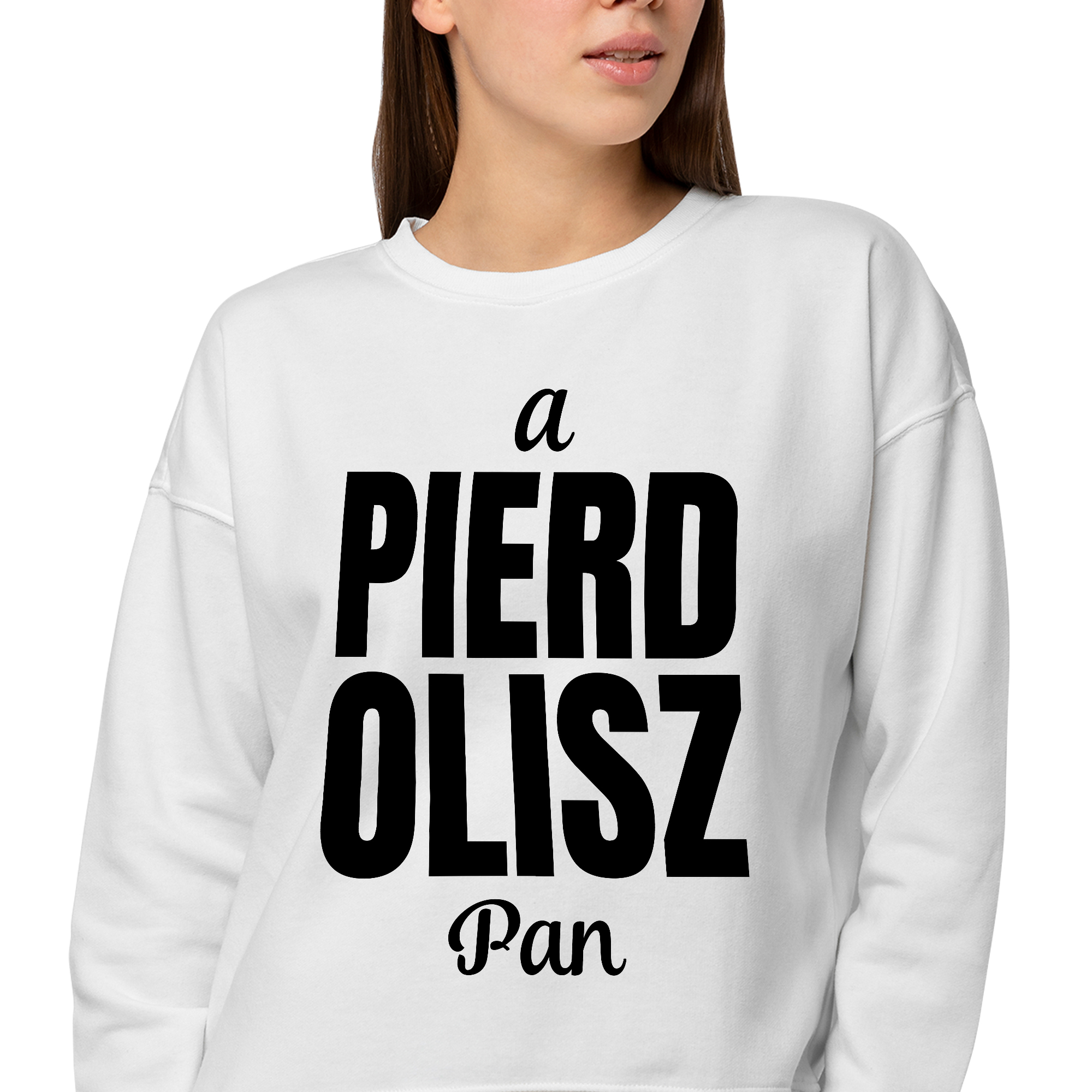 Mikina Bez Kapuce Bílá Je Dárek A Pan S Vtipným Vzorem