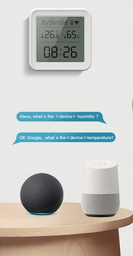 CZUJNIK TEMPERATURY I WILGOTNOŚCI LCD TUYA SMART WIFI HIGOMETR Kod producenta Tuya TY16 wifi Czujnik