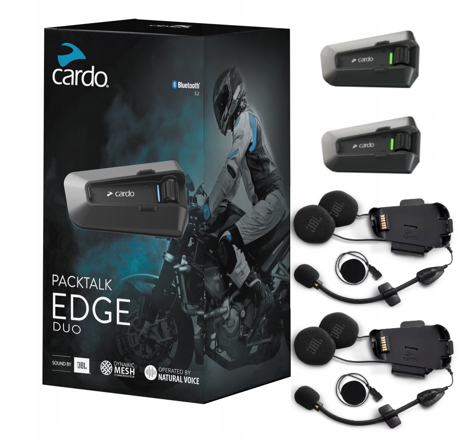 Interkom Cardo Packtalk Edge Duo Jbl sada na 2 prilby