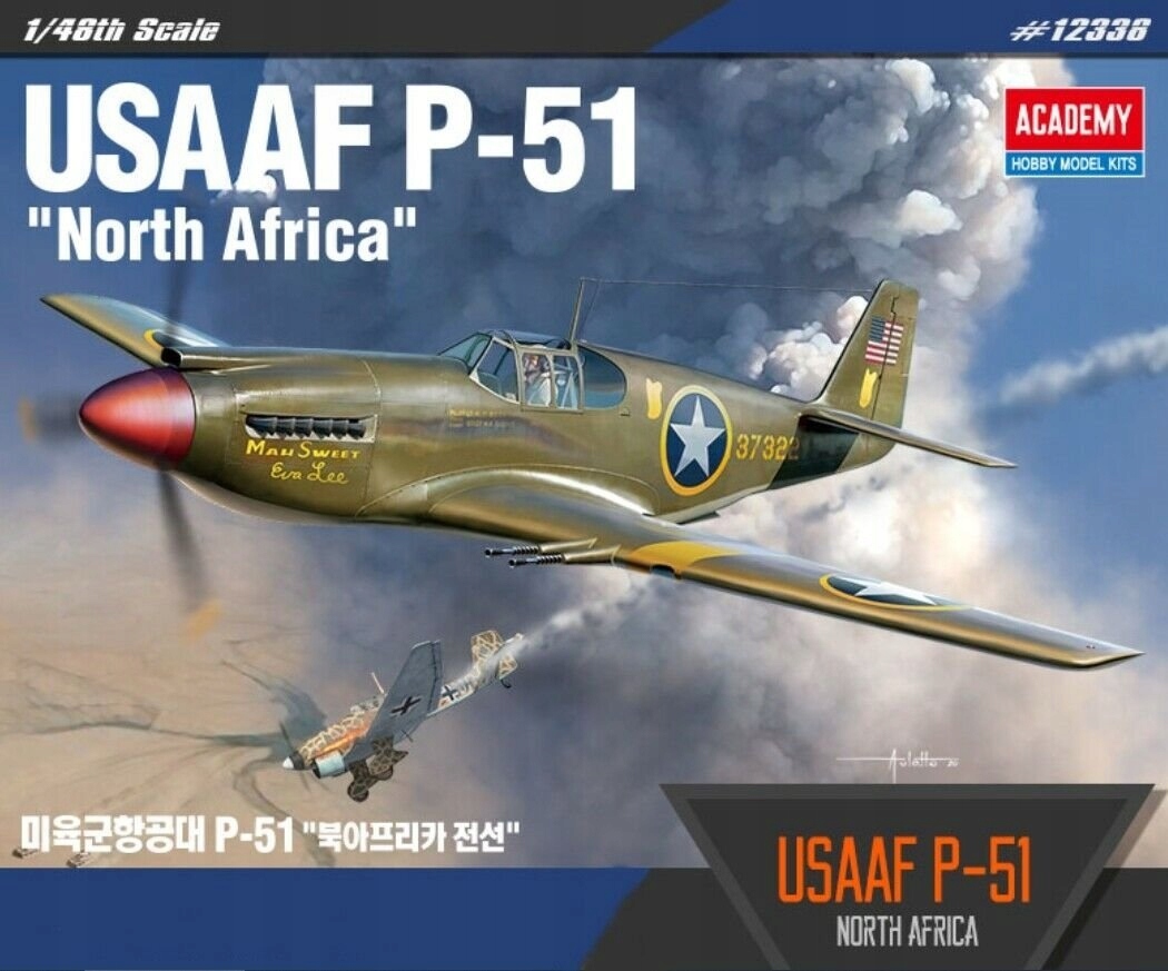 Academy 12338 1/48 Usaaf P-51 Severní Afrika