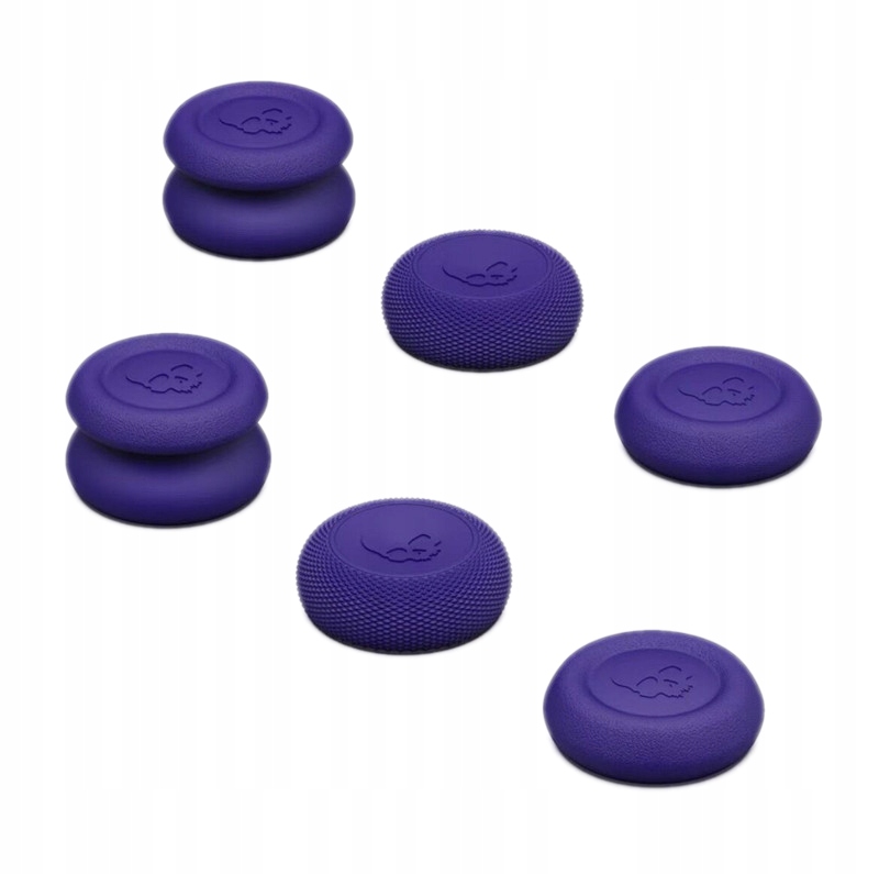 GUMKI NAKŁADKI SKULL&CO 6-PACK DO PLAYSTATION PS4 PS5 SWITCH PRO FIOLETOWE