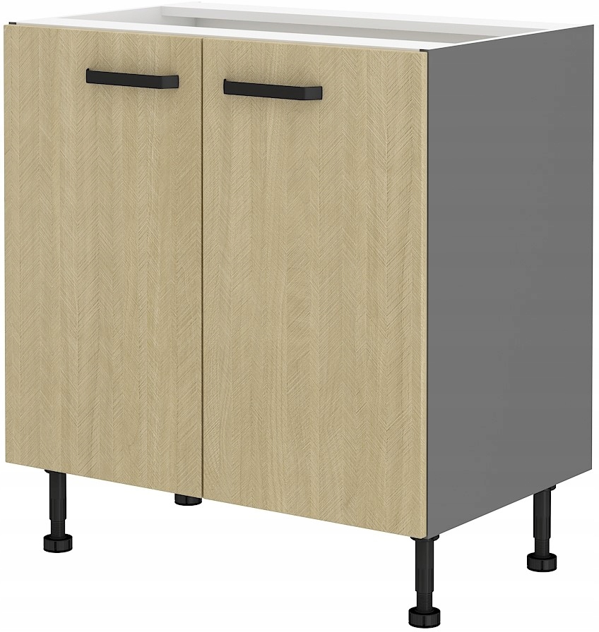 Kuchyňská skříňka 80 stojící. Přední část jedle.