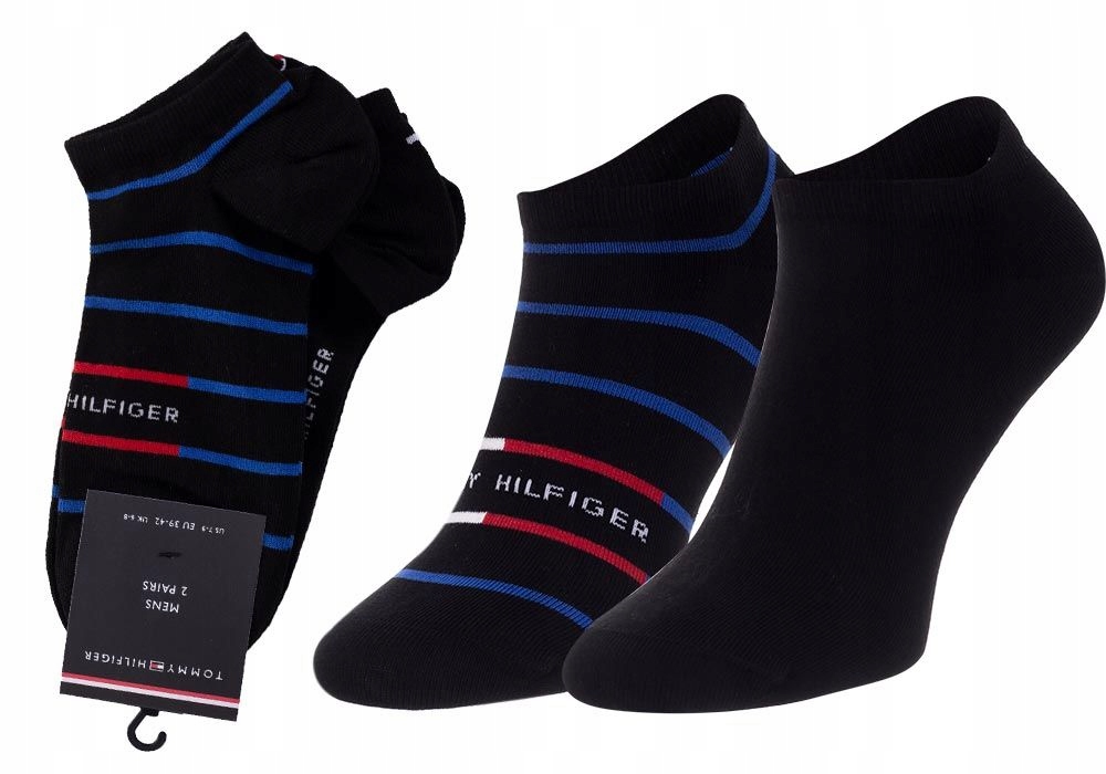 

Tommy Hilfiger Męskie Stopki 2P Black r. 43-46