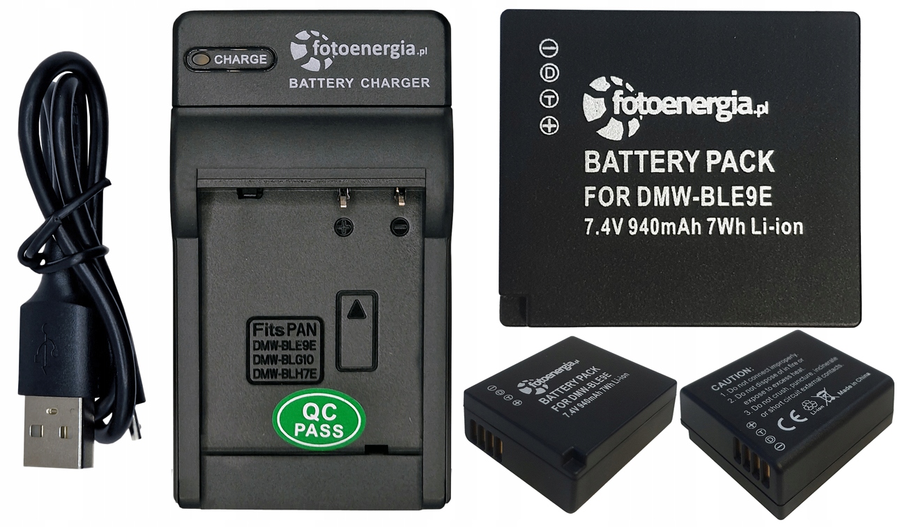 Фото - Акумулятор для камери Panasonic Bateria Akumulator do DMW-BLE9E 800MAH  Lumix DMC-GF3 Ładowarka 