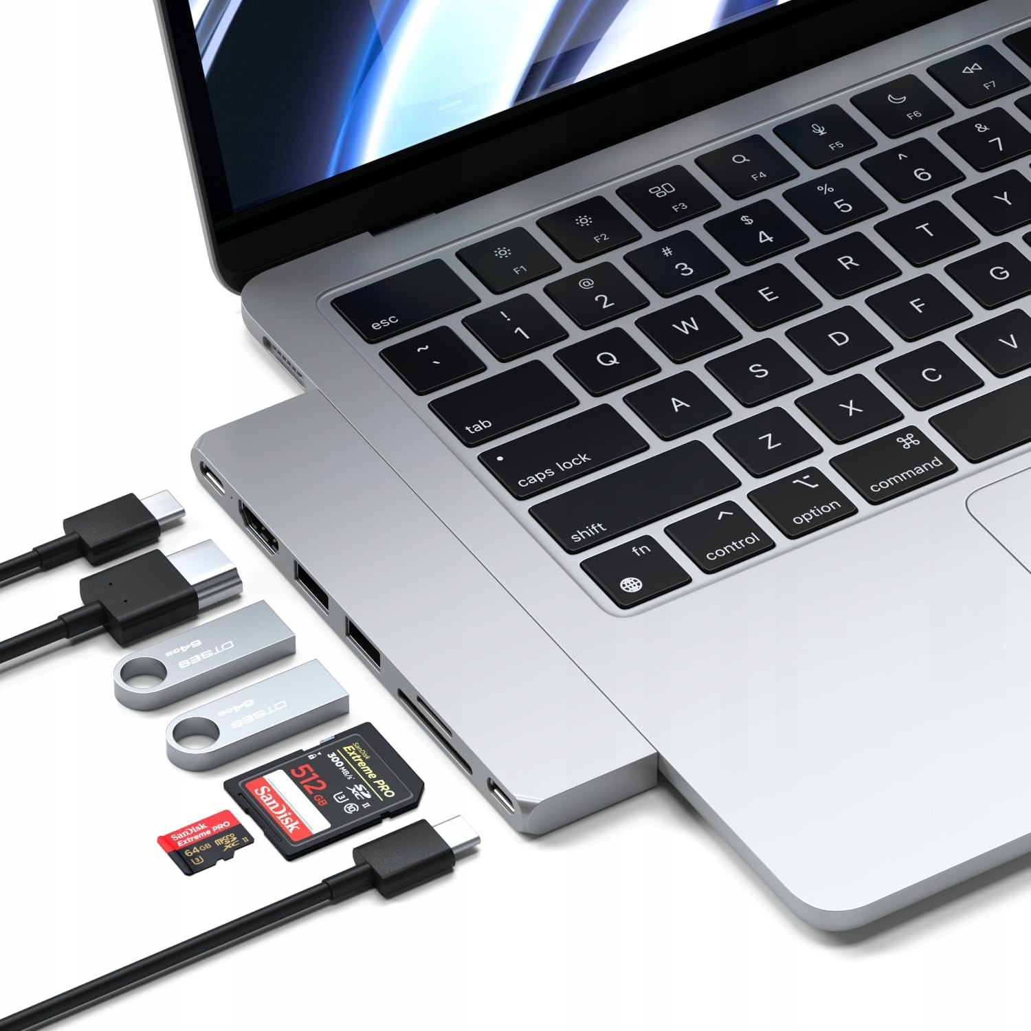 Usb-c Hub Satechi 6K@60HZ Mobilní Adaptér 100W Sd Karta Pro
