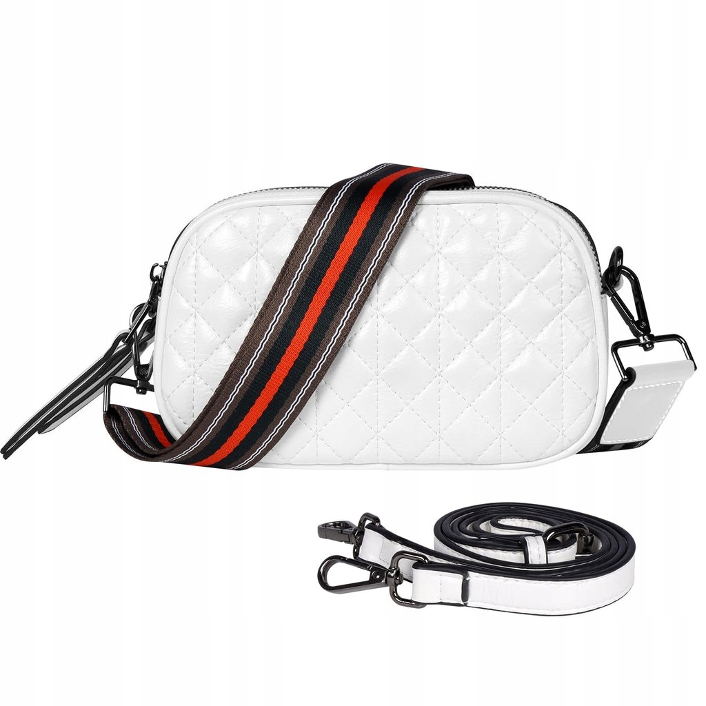 Bílá taška přes rameno Geestock z umělé kůže