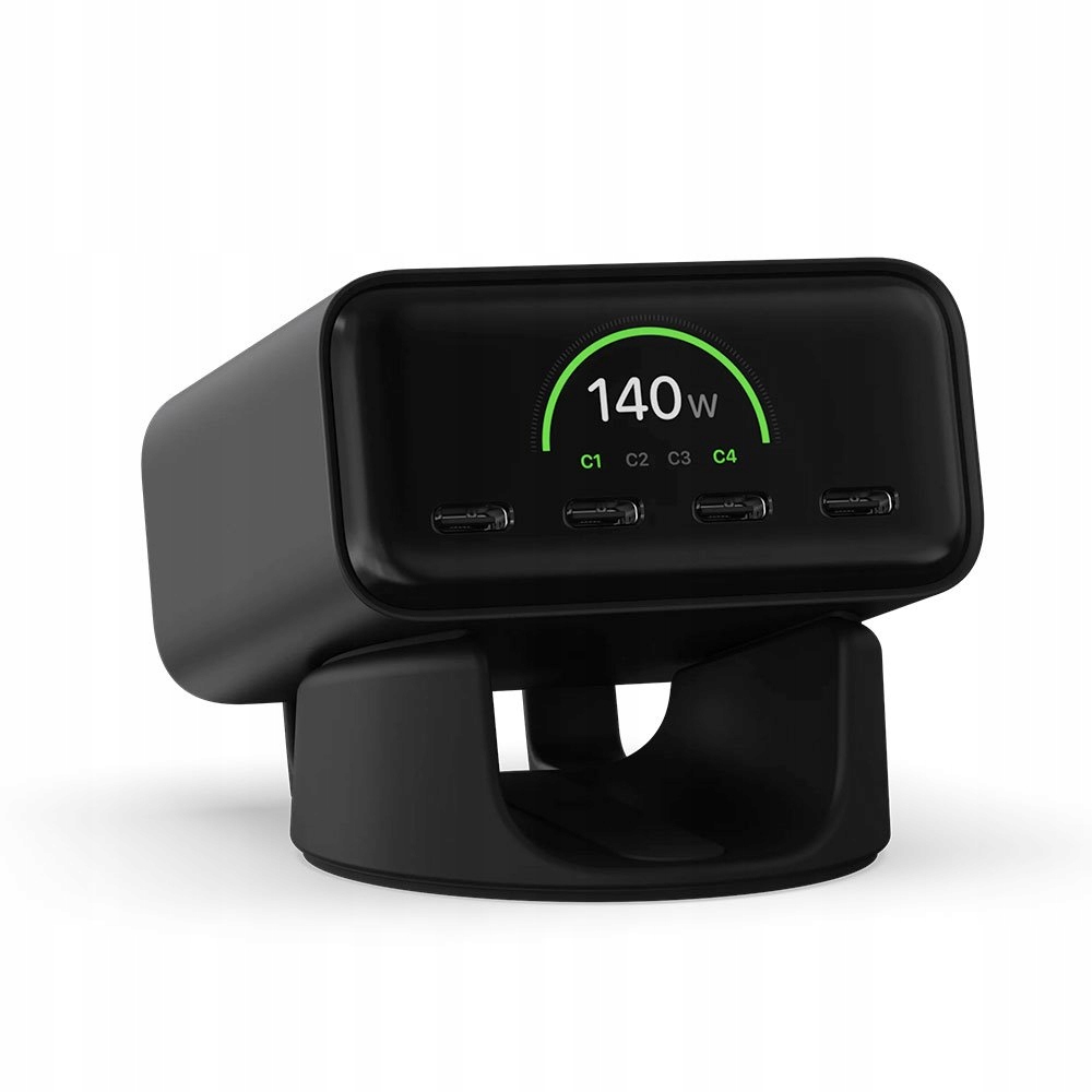 Satechi ChargeView 140W Desktop Charger Space Black ST-C4CV140C-EU