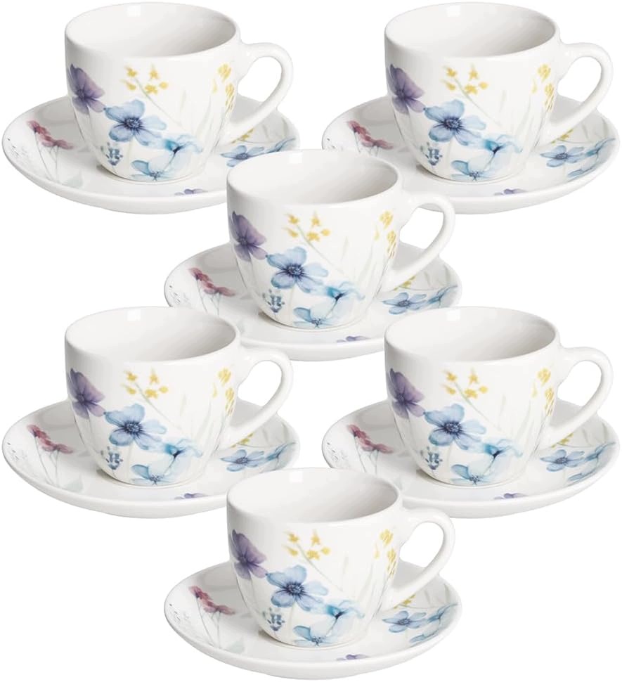 Tognana Florenne Sada 6 Šálok 200 CM New Bone China Viacfarebné