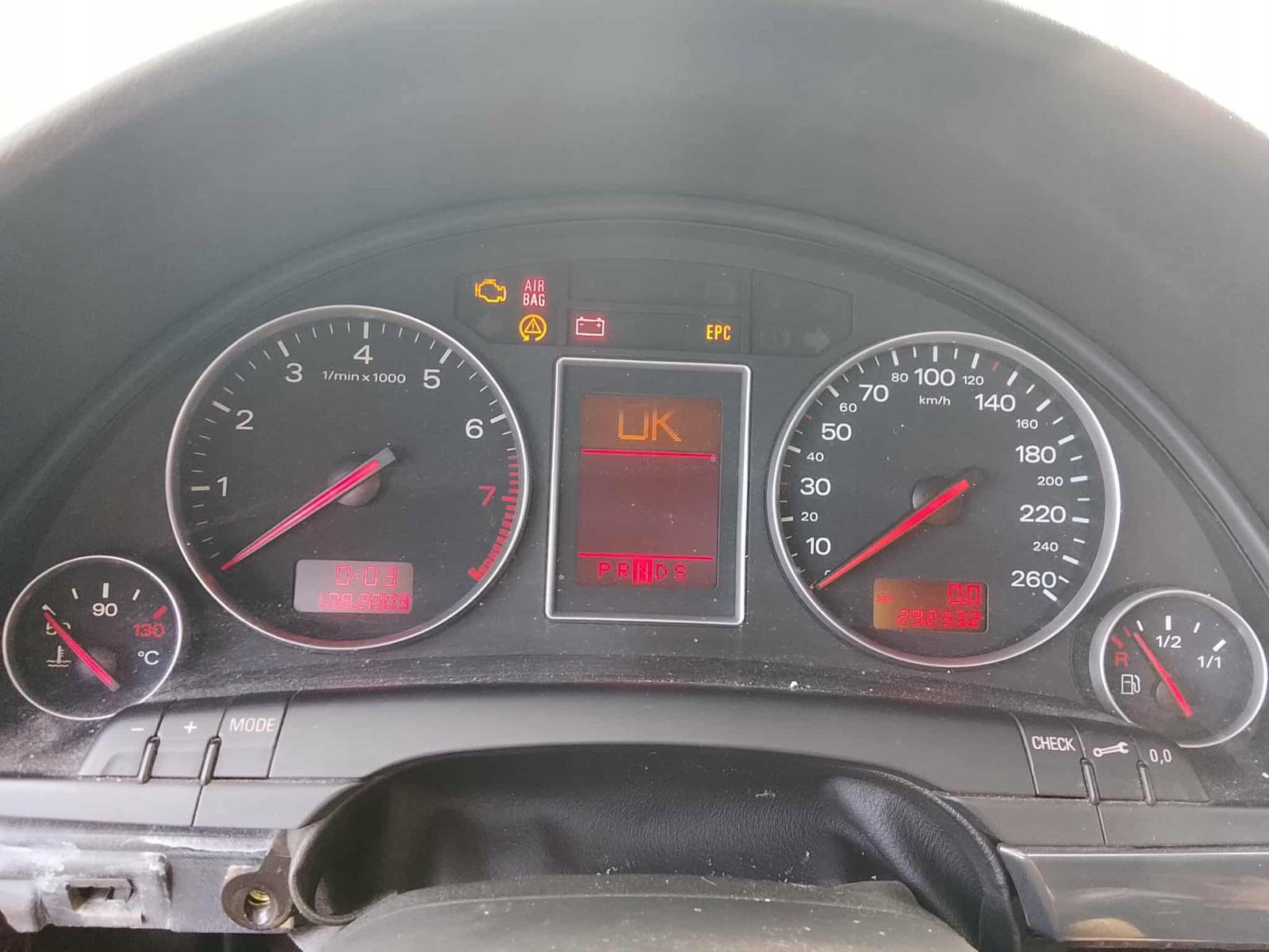Audi A4 B6 00-06 dials dials tachometer przebieg 292332 OE 8E0920900N
