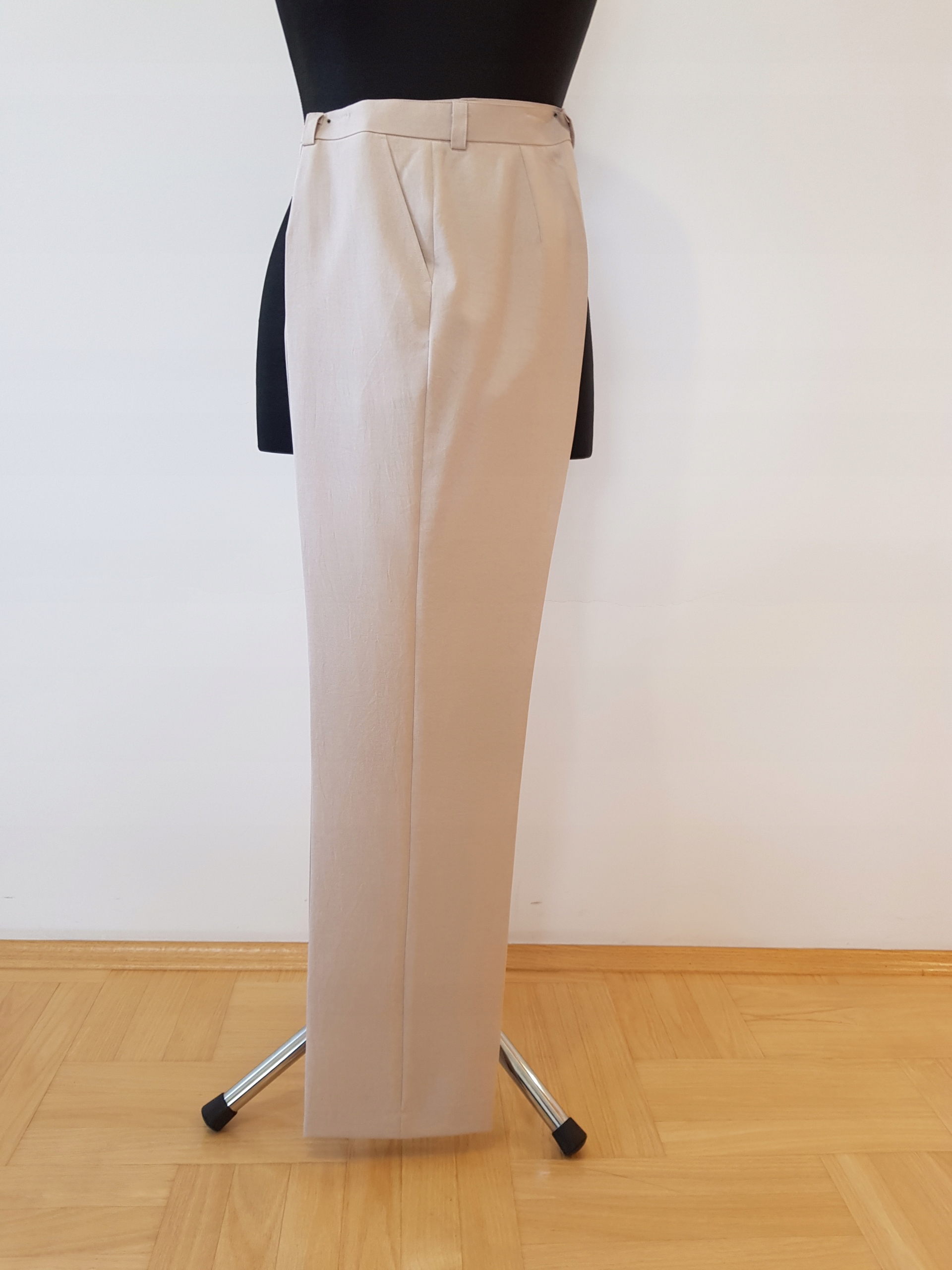 Letní Kalhoty Béžové 40 42 44 46 48 50 52 54 56 58 60 62