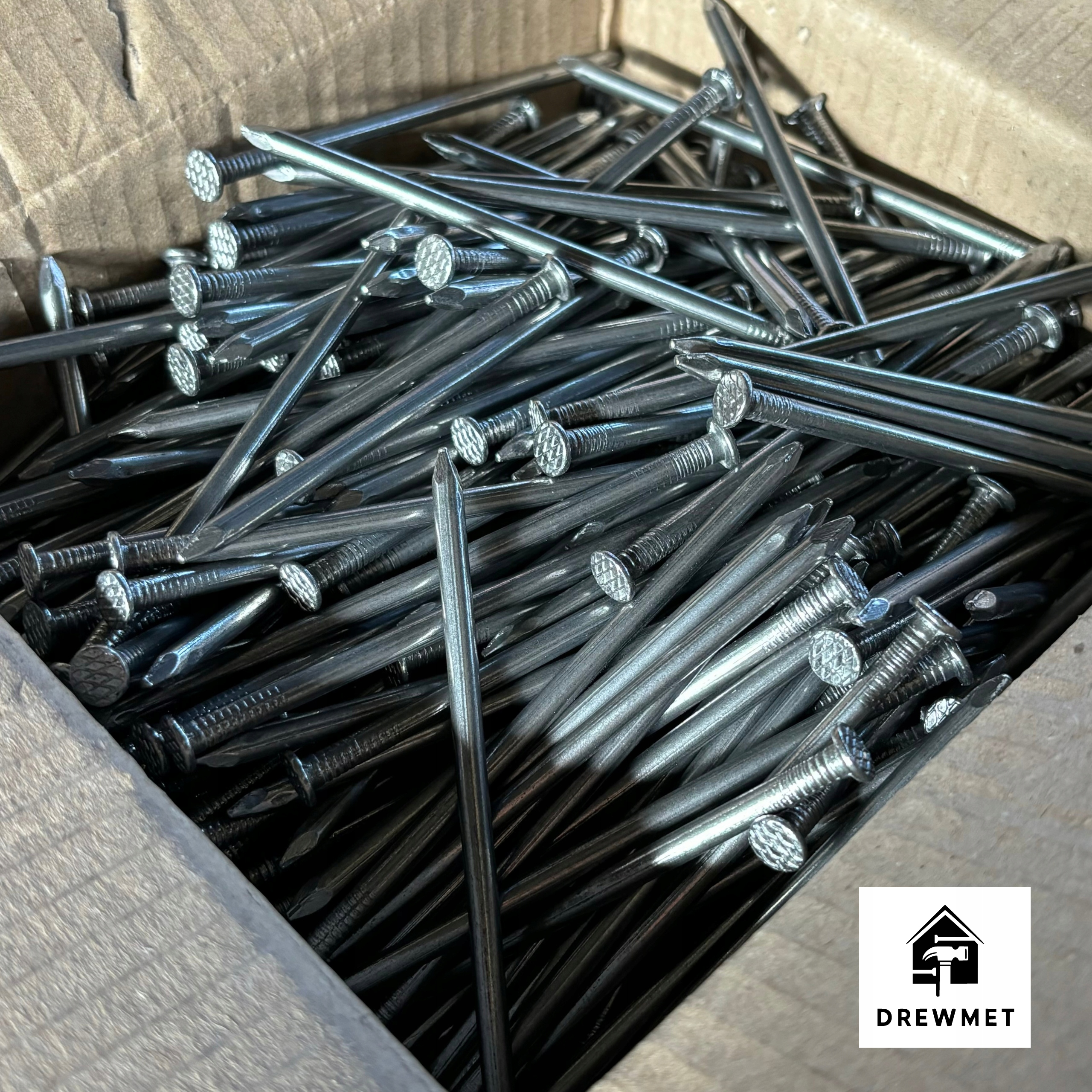 GWOŹDZIE BUDOWLANE 100mm 4.2x100 5kg czarne gładkie (4x100)