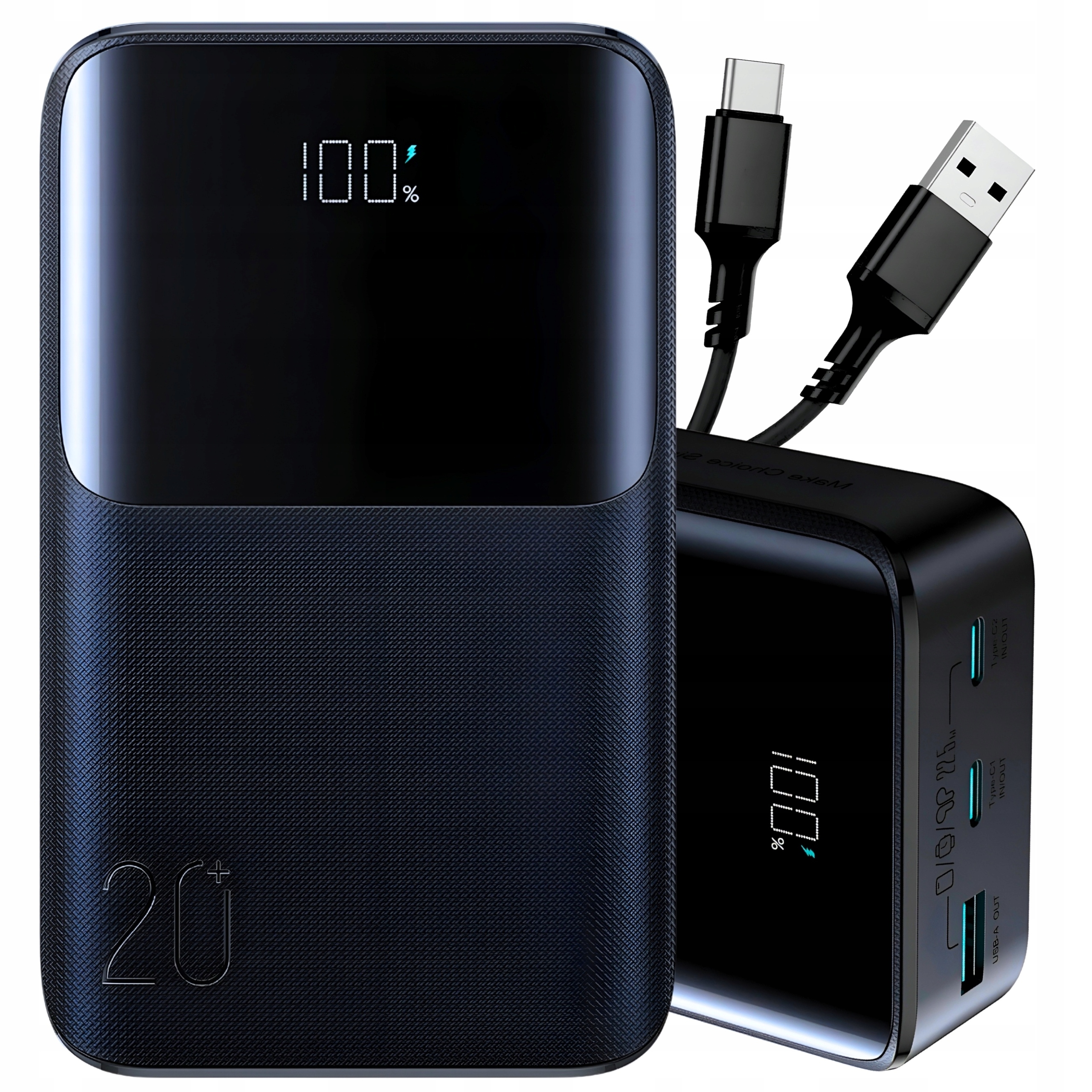 Szybki Powerbank 20000mAh 22,5W Qc 3.0 Pd 3.0 2x Usb C Usb Power Bank Mocny