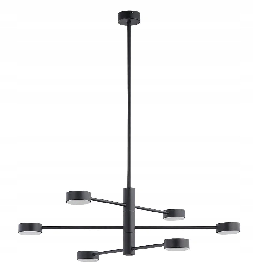 Závesná lampa luster čierny moderný do obývačky nastaviteľná Nowodvorski