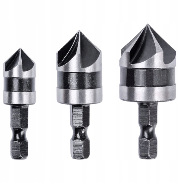 

Wiertła Fazowniki Pogłębiacze Drewno Pvc 12-19mm